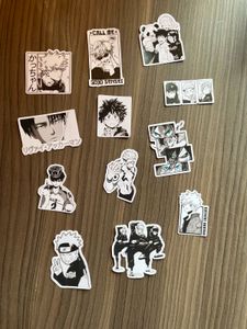 B&amp;W Anime Glossy Stickers