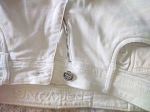 White Straight Leg Jeans