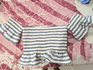 Striped Off-Shoulder Top