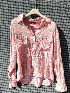 Pink Plaid Shirt