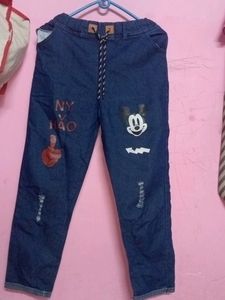 Stylis Printed Navy Blue Jogger