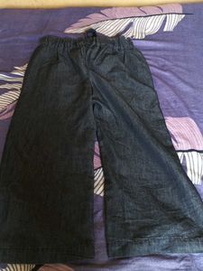 Wide Leg Denim Pants