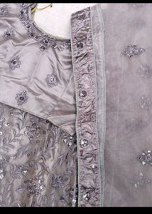Grey Colour Lehenga