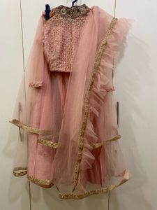 Pink Lehenga Choli With Dupatta