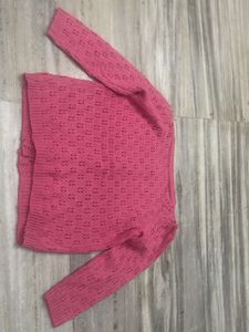 Cute Pink Knit Cardigan