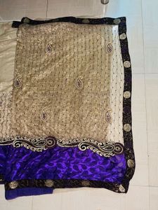 “Royal Blue Radiance – The Festive Elegance Saree”