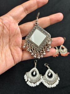 COMBO of 3 Oxidised Earrings