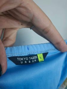 Blue Crop Top