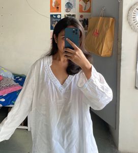 white kurti