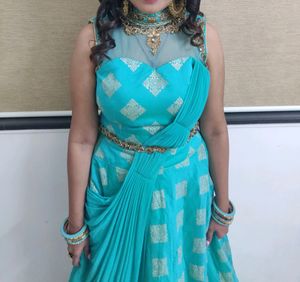 Lahenga Choli With Attached Dupatta