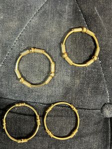 Baby Girl Gold Metal Bangles
