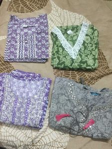 Combo 4 Kurta Set