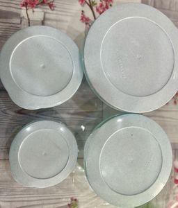 Round Plastic Container Set Of 4