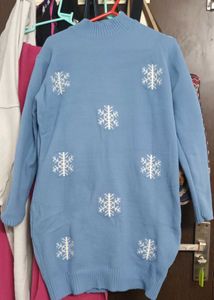 Woolen bodycon sweater dress