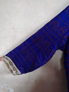 Blue &amp; Red Kurta Set