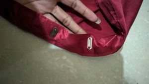 Saaree and blouse Maroon Ready to wear Predraped S