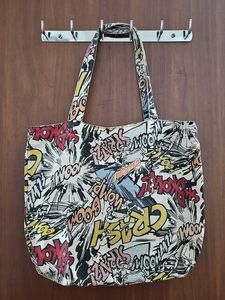 Comic Print Tote Bag