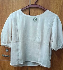 Shimmer Beige Top