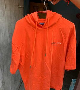 Orange POLHAM brand  Graphic Hoodie