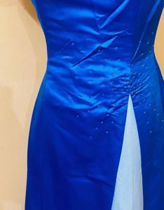 Elegant Blue Maxi Dress