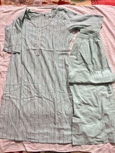 Cotton Kurta Plazo Set