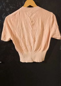 Peach Knit Top - Stylish &amp; Chic