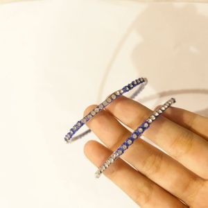 rhinestone blue diamond bangles