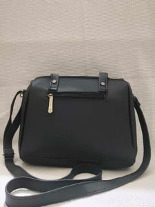 Black Quilted Satchel