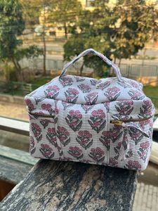 Handmade Quilted Vanity Bag