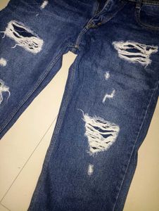 Distressed Denim Jeans