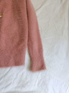 Fluffy Pink Cardigan
