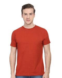 💥Men&#39;s Premium Solid Cotton Brick Red T-shirt