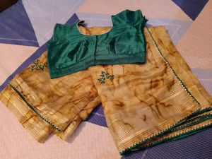 Sparkling Sequence Pattern Saree With Blouse