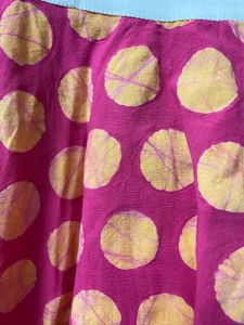 Pink & Yellow Polka Dot Skirt