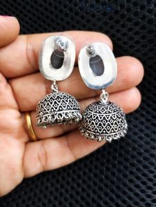 Oxidised German Silver Earrings - Unused - Combo 3