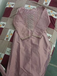 rose pink kurta set