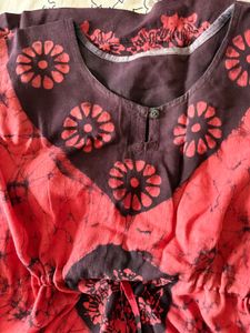 Red Floral Kaftan Nighty n 2 Piece Pink Ighty