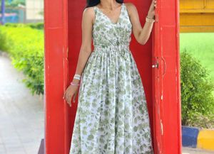 &#34;Backless. Bold. Beautiful. This floral dress is s