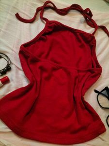 Red Halter Top 📌