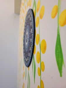 Blue Mandala Dot Art