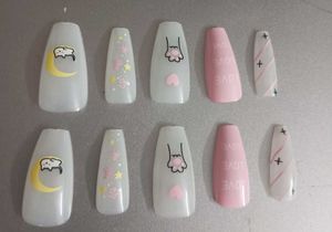 (*≧∀≦*)Kawaii Kitten Dreams Press-On Nails Set