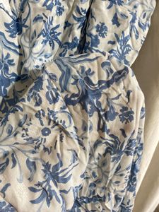 Blue Floral Kurta