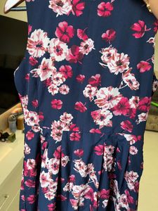 Half Sleeves Floral Dress