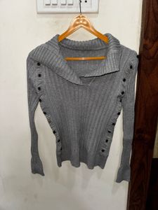 Gray Knit Sweater