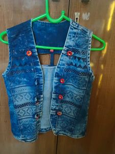 Kids Stylish Denim Jacket For 7 -8 Years Old