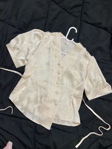 Imported Bangkok Old Money Top(Beige)