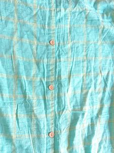Sea Green Daily Wear Straight Kurta