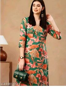 Floral Print Kurta