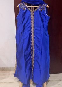 Brand New Blue Embroidered Kurta Set