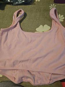 Pink Corset Style Top+ sports top